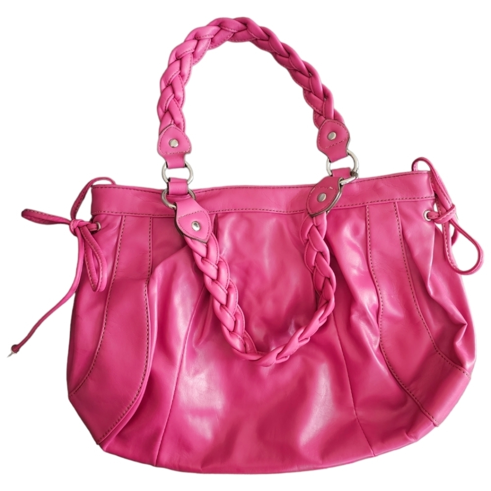 Nine & Co. Pink bag. Braided handle. 🩷